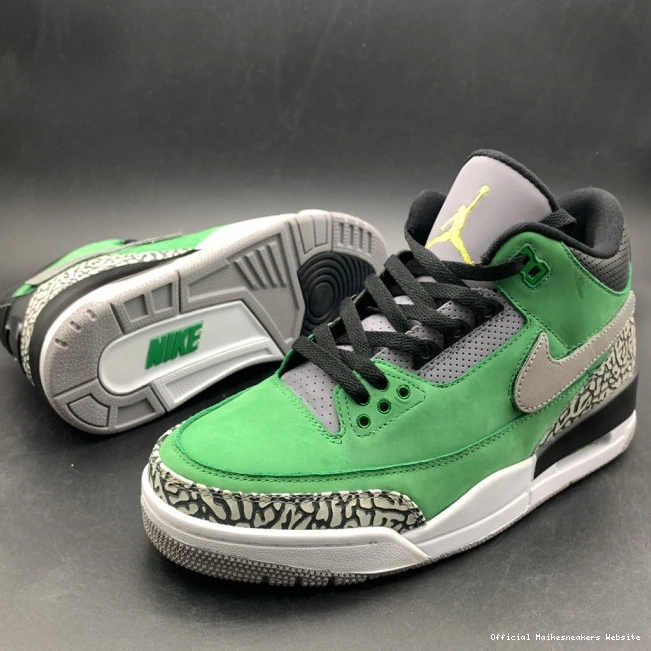 Official Maikesneakers Ducks 867493 Jordan shoes Tinker PE Oregon Air 3 AJ3 Retro 0712